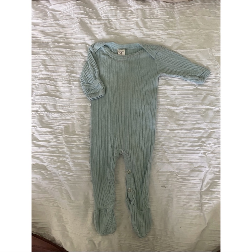 Kate Quinn newborn sleeper light blue